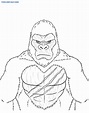 Dibujos de King Kong para colorear | Deadpool para pintar e imprimir