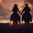 "Let's ride into the sunset together stirrup to stirrup, side by side ...