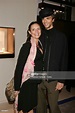Emilie Jarre and her brother David Jarre attend the exhibition... Photo ...