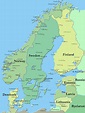 Map of Scandinavia Countries Region | Map of Europe Countries ...