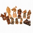 Carved Wood Figures (10) [139356] - Holabird Western Americana Collections