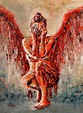 Fallen Angel I. Painting by Beata Belanszky-Demko - Fine Art America