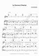Partition piano La femme d'Hector - Georges Brassens (Partition Digitale)