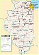 Illinois highway map - Ontheworldmap.com