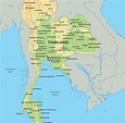 Karta Thailand: se de största städerna i Thailand på kartan