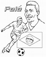 Coloriage Pelé - télécharger et imprimer gratuit sur ColoriageEnfant.Com