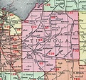 Tuscola County, Michigan, 1911, Map, Rand McNally, Caro, Cass City, Vassar