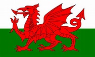 Principality of Wales - Cymru - National Flag and coat of arms