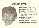 Peter Pye, rhythm guitarist with The Honeycombs