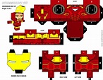 Elaborate Iron Man cubeecraft | Brinquedos de papel, Modelos de artesanato com papel, Artesanato ...