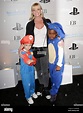 Jaime Pressley with son Dezi James Calvo PlayStation Epic Halloween ...