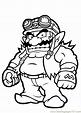 Amigo De Warrior Mario Bros Para Colorear Imprimir