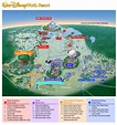 Mapa del complejo con ubicación de todos los parques Disney Map, Disney ...