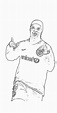 Ronaldinho Coloring Page - Free Printable Coloring Pages for Kids