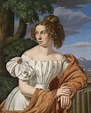 Heinrich Maria von Hess (1798-1863) Portrait of a Lady set against a ...