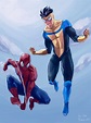 INVINCIBLE + SPIDER-MAN | Spiderman artwork, Spiderman art, Marvel ...