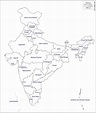 Map Of India Coloring Pages - Learny Kids