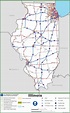 Illinois road map - Ontheworldmap.com