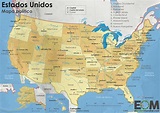 El mapa político de Estados Unidos - Mapas de El Orden Mundial - EOM