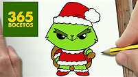 COMO DIBUJAR UN GRINCH PARA NAVIDAD PASO A PASO: Dibujos kawaii ...