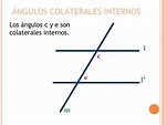 TEMAS DE MATEMÁTICAS: ÁNGULOS FORMADOS POR DOS PARALELAS Y UNA SECANTE