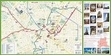 La ciudad de milán mapa turístico City sightseeing mapa de milán ...