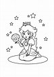 Dibujos de Princesa Peach para colorear e imprimir– Dibujos-Colorear.Com