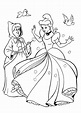Coloring page - New Cinderella dress