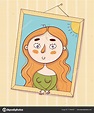 Child painted a portrait of his mother — Stock Vector © kharlamova_lv ...