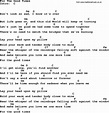 Johnny Cash song For The Good Times, lyrics and chords | Lyrics and ...