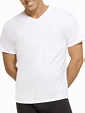 Hanes - Mens ComfortBlend White V-Neck T-Shirts, 5 Pack - Walmart.com
