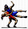 Wrestling Girl Clipart | Quality Clipart Images | AI JPG EPS PNG