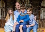 El Príncipe Guillermo y sus hijos George, Charlotte y Louis en un ...