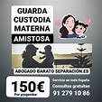 Custodia compartida o exclusiva madre sin ingresos. Divorcio 150€