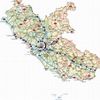 Lazio Vector Map | A vector eps maps designed by our cartographers ...