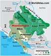 Montenegro Large Color Map