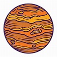 icono del planeta júpiter, estilo dibujado a mano 14181384 Vector en ...