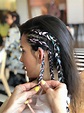 Festival Coachella Hair side sequin Braids by Tatiana Karelina ...
