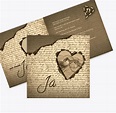 Einladungskarten mit Herzen | karten-paradies.de