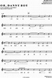 Oh, Danny Boy Trompete in B - PDF Noten von Irish Folksong in F Dur ...