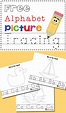 Free Alphabet & Picture Tracing Printables | Totschooling - Toddler ...