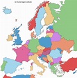 Map of Europe - All countries in Europe and capitals