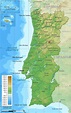 ⊛ Mapa de Portugal 🥇 Político & Físico Grande Para Imprimir | 2022