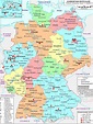 Mapa de Alemania con las ciudades y pueblos - Un mapa de Alemania con ...