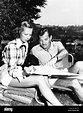 Zachary Scott (right) at home with his wife Elaine Anderson, 1948 Stock ...