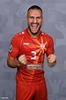 Gjoko Zajkov of North Macedonia poses during the official UEFA Euro ...