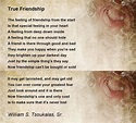 True Friendship - True Friendship Poem by William S. Tsoukalas, Sr.