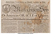 American Revolution: 1775 Issue of the "Massachusetts Spy" with | Lot ...