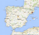 Barcelona on Map of Spain