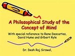 (PDF) A Philosophical Study of the Concept of Mind
